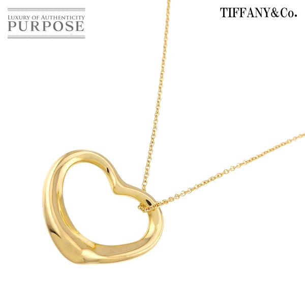 オープンハート 18K ネックレス TIFFANY&Co.（ティファニー） オープンハート 幅22mm ネックレス 40cm