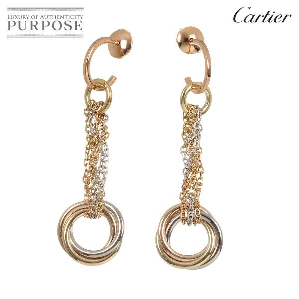 Cartier トリニティ ミニ　ピアス 750WG/PG/YG Cartier（カルティエ） トリニティ ピアス K18 YG PG WG 750 スリー