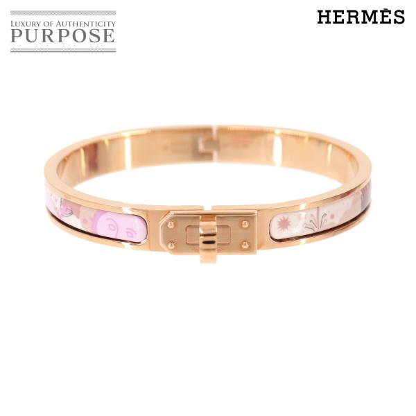 未使用 展示品 エルメス HERMES ミニ クリック ケリー PM バングル ホワイト ローズゴールド エリオスの王国 アクセサリー 90331194