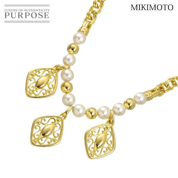 MIKIMOTO（ミキモト） アコヤ真珠 5.4-5.3mm ネックレス 42cm K18 YG