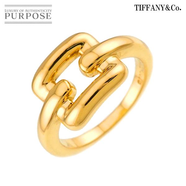 ティファニー TIFFANY&amp;CO. ビスケイン 9号 リング K18 YG イエローゴールド 750 指輪 Ring 90334825