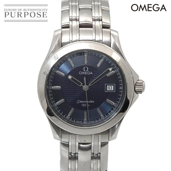 オメガ OMEGA シーマスター 120m 2511 81 メンズ 腕時計 デイト ブルー クォーツ ウォッチ Seamaster 90335977