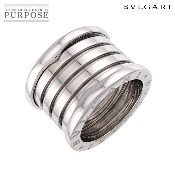 ブルガリ BVLGARI ビーゼロワン 5バンド #52 リング K18 WG ホワイトゴールド 750 B-ZERO1 指輪 Ring 90337327