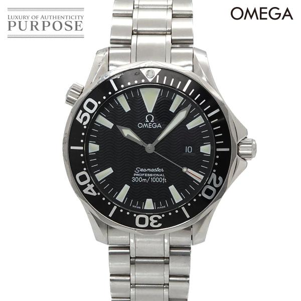 オメガ OMEGA シーマスター プロフェッショナル 300 2264 50 メンズ 腕時計 デイト ブラック クォーツ ウォッチ Seamaster 90339624