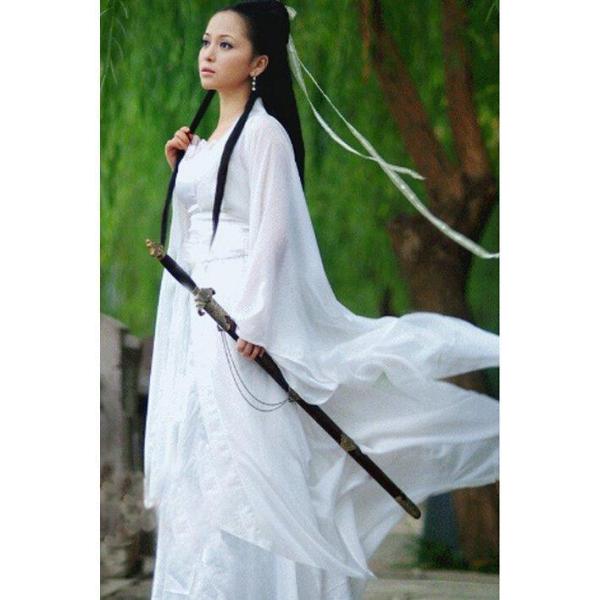 ！神雕侠侶リウ?イーフェイ小龍女着用服レディース中華服?舞台服装cosplay 中国唐装?漢服　チャイナコスプレ衣装　変装仮装イベント写真撮影