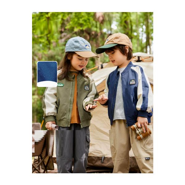 キッズベビー服スタジャンジャケットサテンスカジャン春秋アウタージャケットブルゾンジャンパーコート子供服女の子スタジアムジャンパー