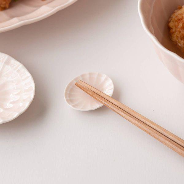美濃焼 深山(miyama.) suzuneすずね 箸置き 桃釉　　日本製