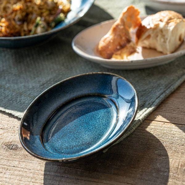 美濃焼 深山(miyama.) cadreカードル プラター17cm 海鼠釉 日本製