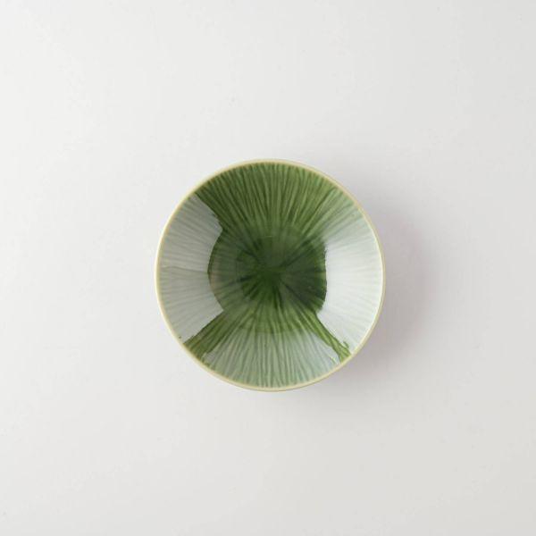 美濃焼 深山(miyama.) creaseクリース 10cmプレート 織部　　日本製