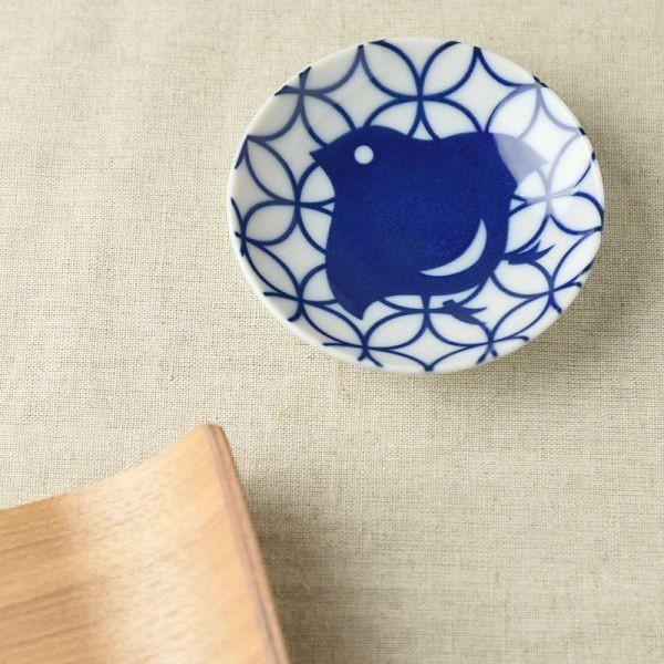 美濃焼 千鳥づくし 9.5cm豆皿 七宝千鳥 日本製 : カフェ食器のプチ