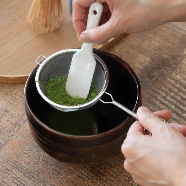 燕三条 ハンドル付き茶こし シングル 中・径約74mm 十字補強あり 抹茶粉 茶こし　　日本製