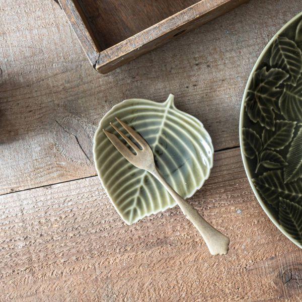 美濃焼 小田陶器 Foresta フォレスタ 小皿  さくら グリーン　　日本製