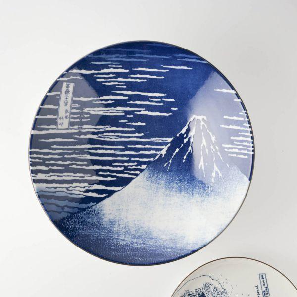 美濃焼 Hokusai 凱風快晴 24.5cm めん鉢 富士山 日本製 : カフェ食器の