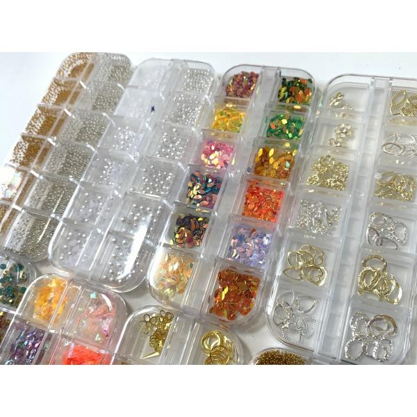 ネイルパーツ 14種類 大容量タイプ ラインストーン ホログラム ブリオン パール 金属パーツ スパンコール チャトン ラメ ネイルアート Buyee Buyee Japanese Proxy Service Buy From Japan Bot Online