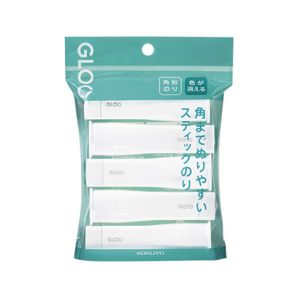 他サイト： コクヨ　グルー　スティックのり　色が消える　S　吊り下げ5個パック　タ-G311-5P　[M便 1/8]の商品画像