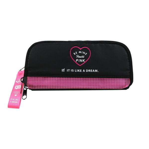 CRUX（クラックス） メッシュボックスペンケース ネオンピンク