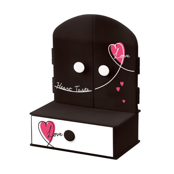 三面鏡仕様のミラードレッサー登場！下段には引き出し付き◎プレゼントにもおすすめです♪【仕様】サイズ：約W140×H185×D90mm化粧箱入り本体組み立て式キャラクター　女の子　かわいい　ギフト　プレゼント　雑貨※商品写真はサンプルのため、...