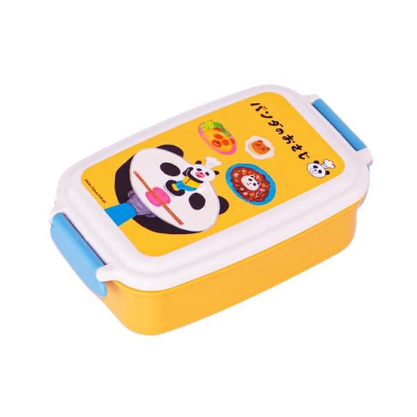 ぱんだのおさじのランチボックスです。仕切り付きで白ごはんとおかずを分けて詰めれる！食洗機対応なのでお手入れもラクラク♪フタを外せば電子レンジも使用できる◎【仕様】サイズ：約W169×H58×D104mm容量：500ml仕切付日本製電子レンジ...