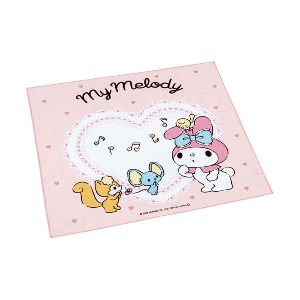 かわいいランチクロスが登場♪お弁当包みにおすすめです◎【仕様】サイズ：約W430×H430mm材質：綿100％日本製ランチグッズ　女の子　かわいい　キャラクター　グッズ　入学　入園　遠足　運動会　小学生　ランチ　弁当　BPAフリー※商品写真...