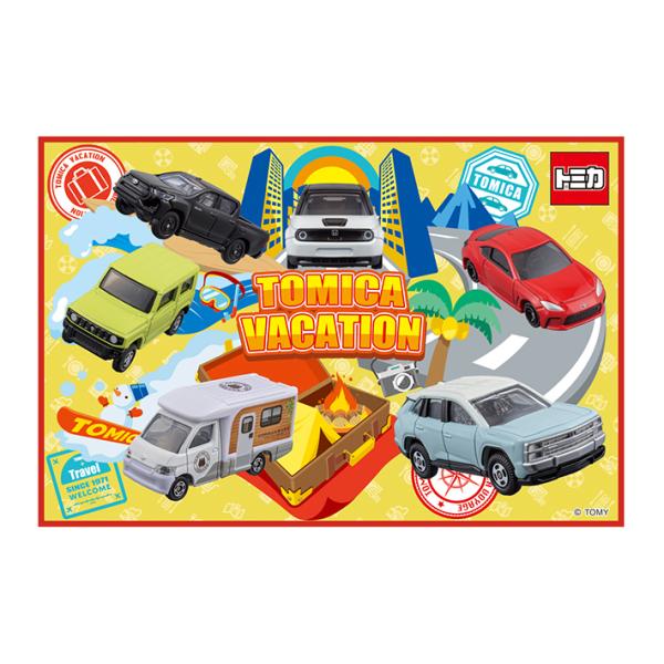 働く車がいっぱい！トミカのランチグッズが登場です♪子供1人用の小さなSサイズレジャーシートです。コンパクトにたためてお子様用リュックにもすっぽり入ります◎【仕様】サイズ：約W900×H600mm材質：ポリエチレン耐熱温度：40度男の子　車　...