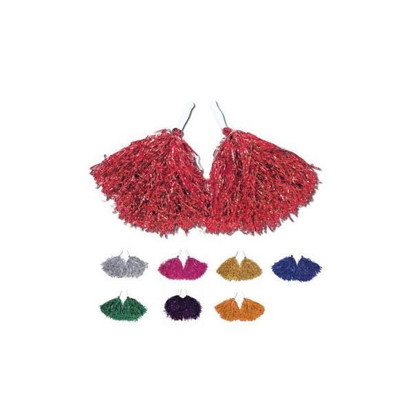 応援やダンスの必須アイテム！取手の付いた本格的なポンポンです☆カラー豊富で応援を盛り上げてくれます◎8色からお選びいただけます。【カラー】レッドシルバーピンクゴールドブルーグリーンパープルオレンジ【サイズ】取手：85mm房：約300mm【材...