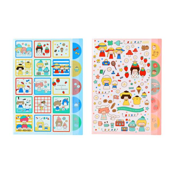 mizutama×サンリオキャラクターズ　ダイカットクリアファイル　A4　5P　2柄　[M便 1/8]