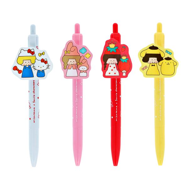 mizutama×サンリオキャラクターズ　プレート付き ボールペン　0.5mm　4柄　[M便 1/3]