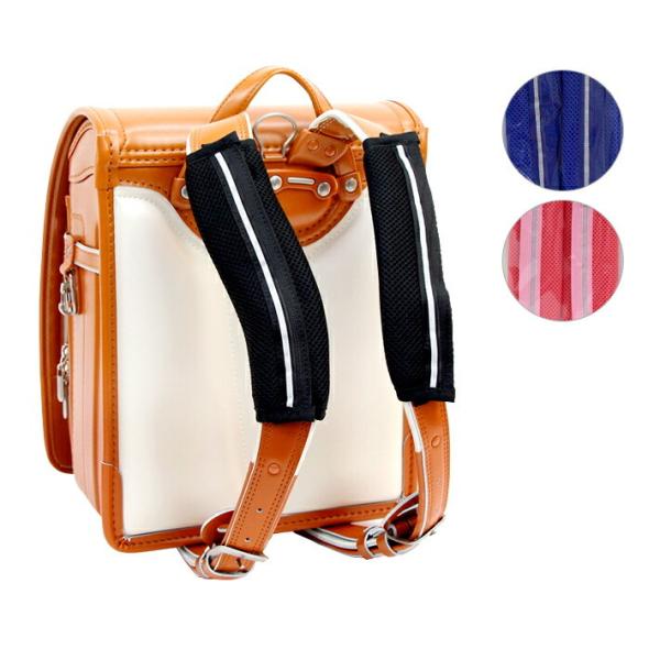 背負った時の肩への負担を軽減する、ランドセル用肩パッドが登場♪通気性の良いメッシュ素材を使用していて、暑い季節もムレにくい！水洗いができるので清潔にお使いいただけます。強力反射材がついていて、暗い夜道も安心◎4色からお選びいただけます。【カ...