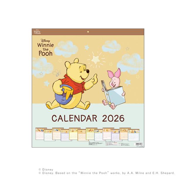 サンスター文具 ディズニー くまのプーさん 2026年 ウォールカレンダー