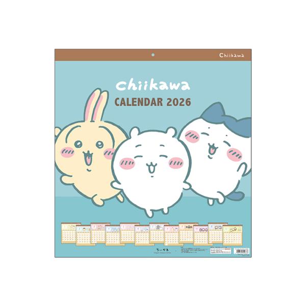 クラフト紙のぬくもりある風合いが魅力的な2026年度版カレンダーが登場！ちいかわのキャラクターたちに癒されるカレンダー♪ブロック型の大きなマス目でしっかり予定を書き込めます◎【仕様】内容：月間カレンダー×12枚本体サイズ：約W420×H44...