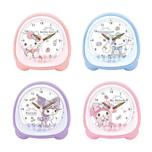サンリオキャラクターズのちいさくて使いやすいミニライトクロックです♪アラーム付きで目覚まし時計としても使えます◎ライト付きなので暗い部屋でも便利◎手のひらサイズなので卓上に置いても邪魔になりません◎【柄】・ハローキティ・シナモロール・クロミ...