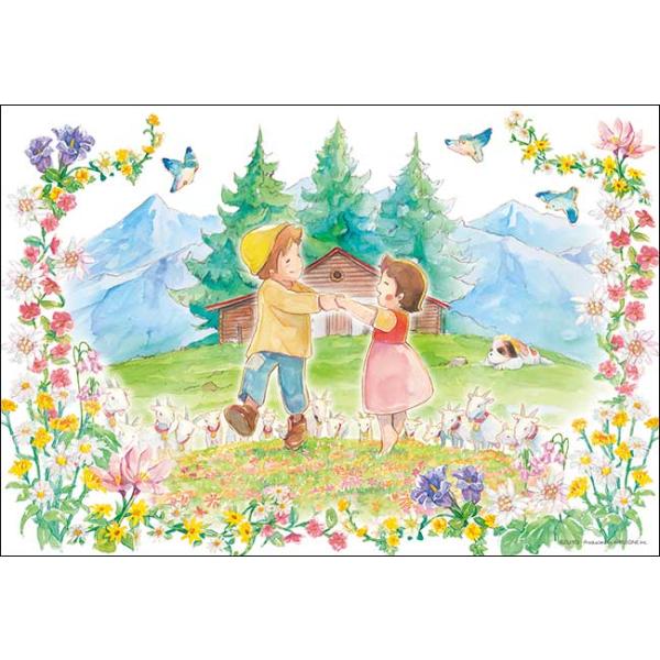 【流通数1点✨】アルプスの少女ハイジ〜春のダンス（水彩）、根拠4.5.6枚目参照 puzzle-seikatsu_300-383--