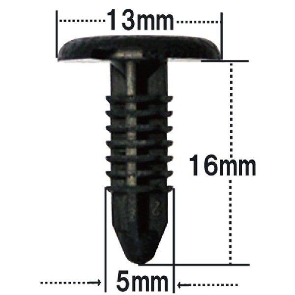 2点セット プッシュリベット・内張りクリップ （トヨタ用） 50個入 純正