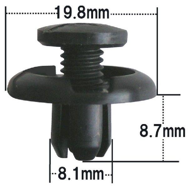 プッシュリベット・内張クリップ （ホンダ用） 50個入 純正番号