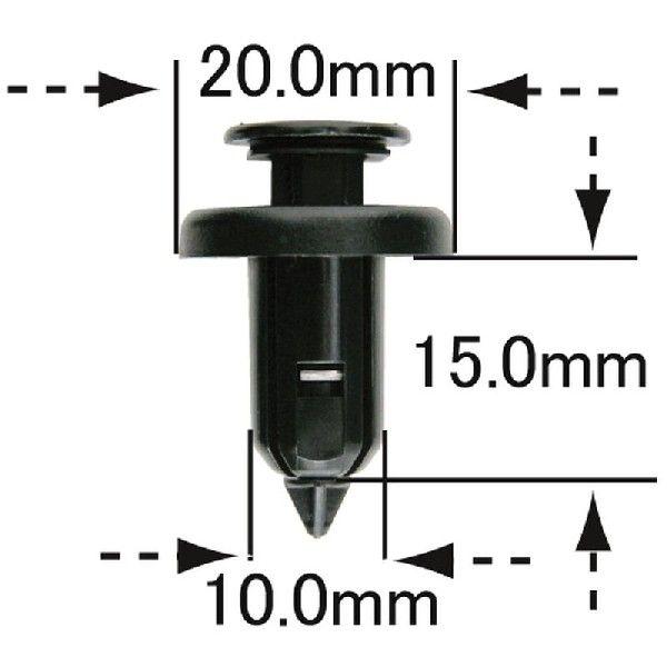 ①-① 専用です。 プッシュリベット・内張クリップ （ホンダ用） 10個入 純正番号