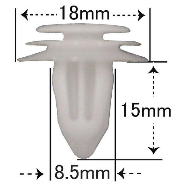 プッシュリベット・内張クリップ （スズキ用） 10個入 純正番号