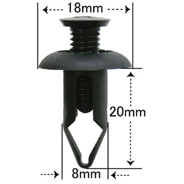 プッシュリベット・内張りクリップ （マツダ） 10個入 純正番号（B27K