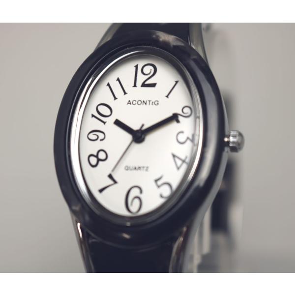 日本製ムーブメントでオリジナルデザインです。マーブル調で楕円形のデザインがおしゃれなファッションウォッチです。ブレスレットの様にファッションアイテムとして活躍します。カラー：グリーン・ホワイト・ブラウン・パープル・ブルー・ブラックよりお選び...