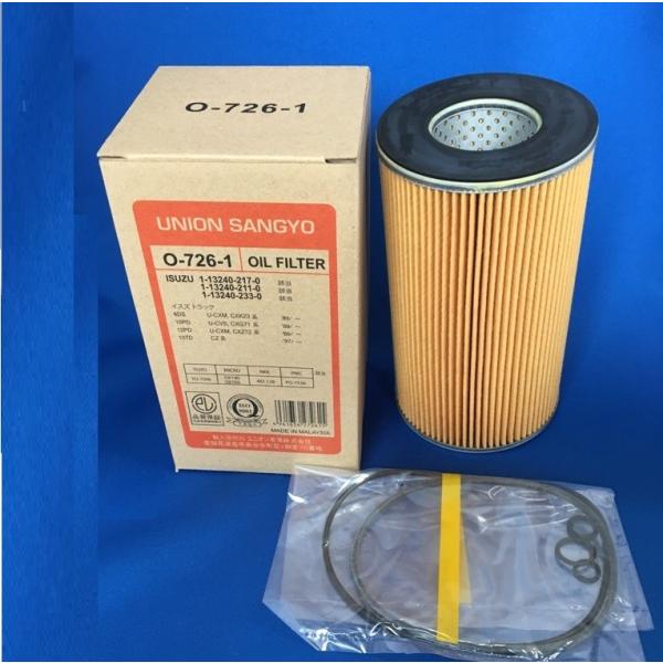 ユニオン産業　いすゞ　ギガ　ファイブスター　オイルエレメント　5台分セット ユニオン産業 いすゞ ギガ ファイブスター オイルエレメント 5台