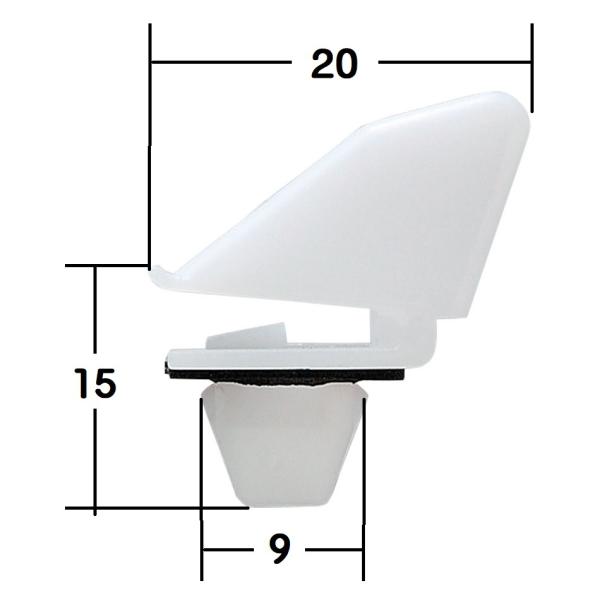 プッシュリベット・ドアガーニッシュ用クリップ トヨタ エスティマ