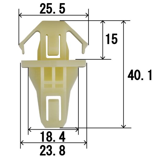 内張クリップ フロントグリル リベット ホンダ '11CR-V/'13オデッセイ 10個 純正品 CH-770 NH-770 NAH-770-10