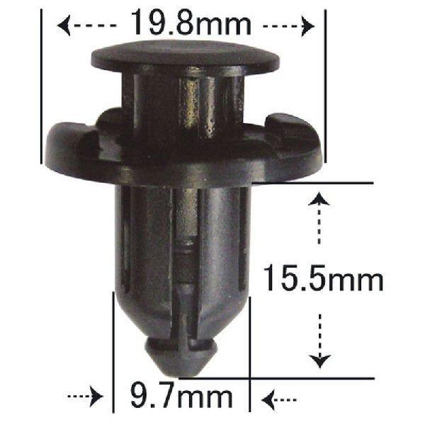 インプレッサＧＤＢ純正部品（クリップ、クランプ、その他） フロントバンパー用クリップ スバル用（インプレッサ） 20個入