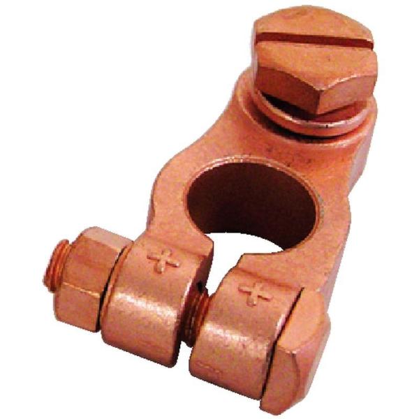 バッテリーターミナル プラス側ボルト止式  大ポール（D端子）φ10mm / 4013-D-1
