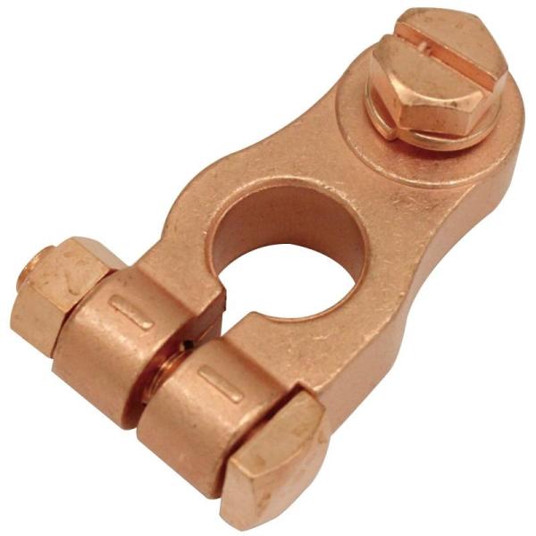 バッテリーターミナル マイナス側ボルト止式 大ポール（D端子）φ8mm / 4013-D-8-2