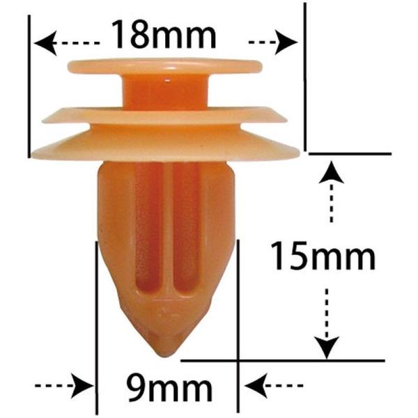 �v�b�V�����x�b�g�E�����N���b�v �i�z���_�p�j 10�� �����ԍ� �i91560-S6A-003�j NAH-725-10