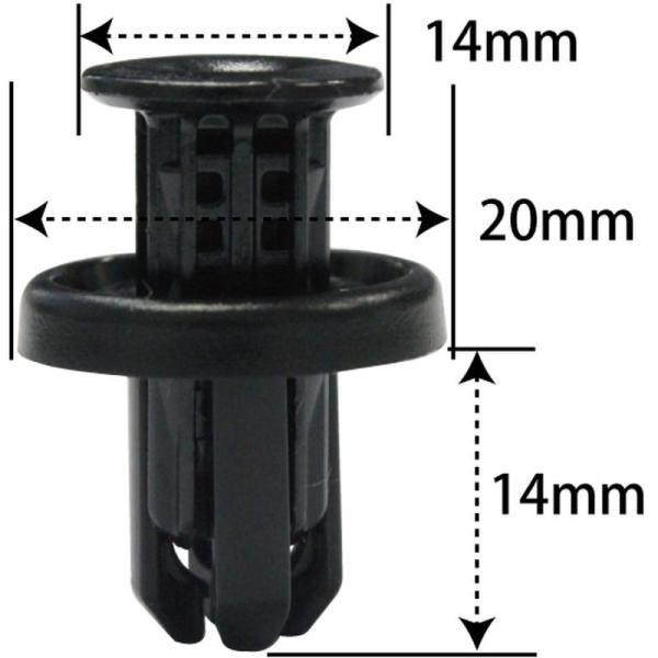 プッシュリベット・内張クリップ （ホンダ用） 10個入 純正番号 （91505-TM8-003） CH-744 NH-744 NAH-744-10