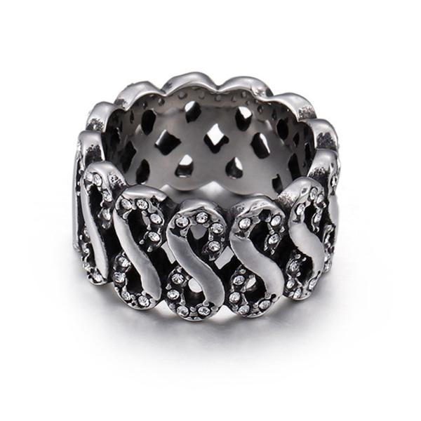 指輪 リング[ラッピング対応] PW 精良SUS316L製 ダイヤCZ シルバー銀色