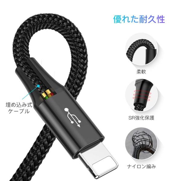 Baseus USB 高速 充電ケーブル 3in1 USB Type C / ライトニング x1 
