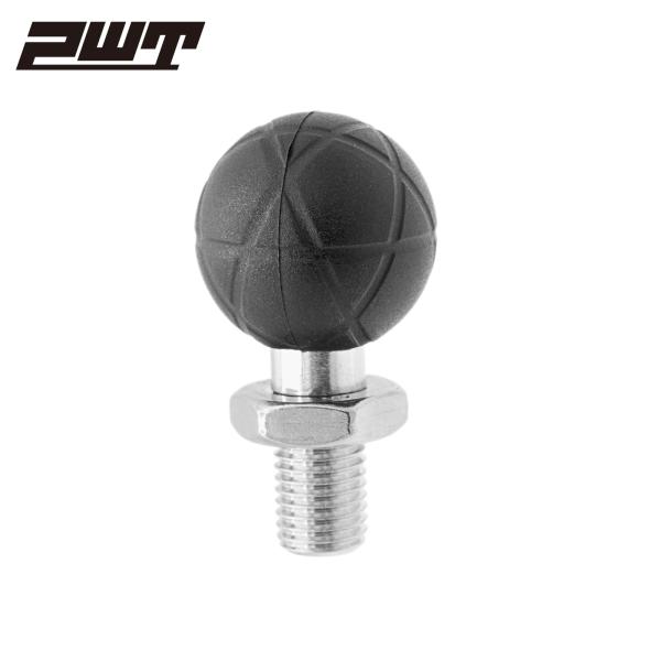 この製品は、ボールアダプターと呼ばれるオートバイ用のマウントパーツです。ボールの形をしたゴム製の黒い部分と、ネジ山付きの金属製のシャフトで構成されています。ボール部分には独自の滑り止め用のラインを刻みグリップ力を高めています。簡単取り付け:...