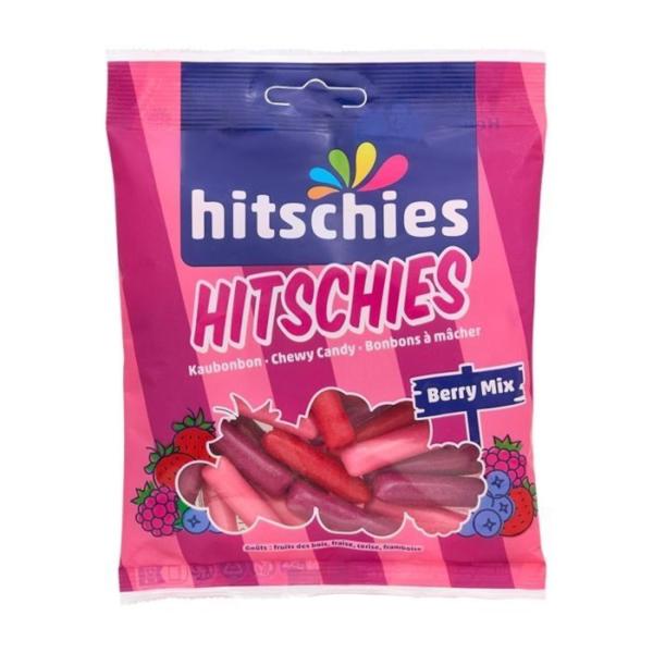 不思議な見た目のカラフルなカリカリキャンディ「ヒッチーズ」からベリーミックスがラインアップ。パリパリ食感はそのまま、ストロベリー、ブルーベリー、チェリー、ラズベリー、４種類のフレーバーが楽しめます。4100250006312